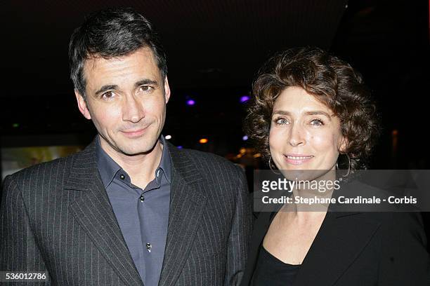 Olivier Minne and Marie-Ange Nardi at the France Television Foundation presentation.