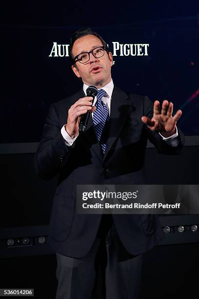 Of Audemars Piguet Francois Henry Bennahmias attends the Audemars Piguet Rue Royale Boutique Opening on May 26, 2016 in Paris, France.