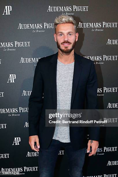 Singer Matt Pokora attends the Audemars Piguet Rue Royale Boutique Opening on May 26, 2016 in Paris, France.