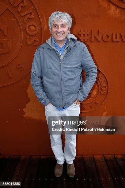 Producer Alain, Ilan, Goldman attend Day Ten of the 2016 French Tennis Open at Roland Garros on May 31, 2016 in Paris, France.