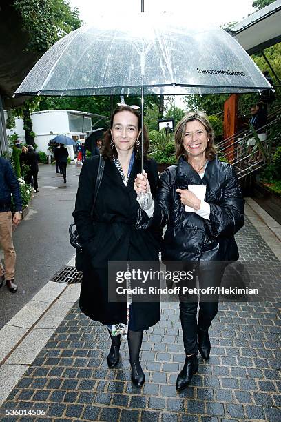 President of France Television, Delphine Ernotte attends Day Ten of the 2016 French Tennis Open at Roland Garros on May 31, 2016 in Paris, France.