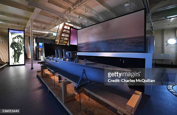 Some of the restored aspects and displays onboard HMS Caroline can be viewed on May 31, 2016 in Belfast, Northern Ireland. HMS Caroline is the last...