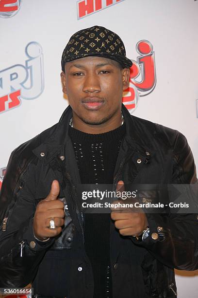 Rapper and composer Mokobe Traore attends the second anniversary of French TV channel "NRJ 12" in Paris.