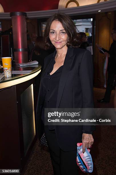 Nathalie Rykiel attends attends the Jean Paul Gaultier show as part of the Paris Fashion Week Womenswear Spring/Summer 2015 on September 27, 2014 in...