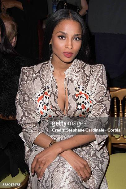 Ciara attends the Givenchy show as part of the Paris Fashion Week Womenswear Spring/Summer 2015 on September 28, 2014 in Paris, France.