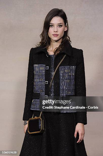 Astrid Berges-Frisbey attends the Chanel show as part of the Paris Fashion Week Womenswear Spring/Summer 2015 on September 30, 2014 in Paris, France.