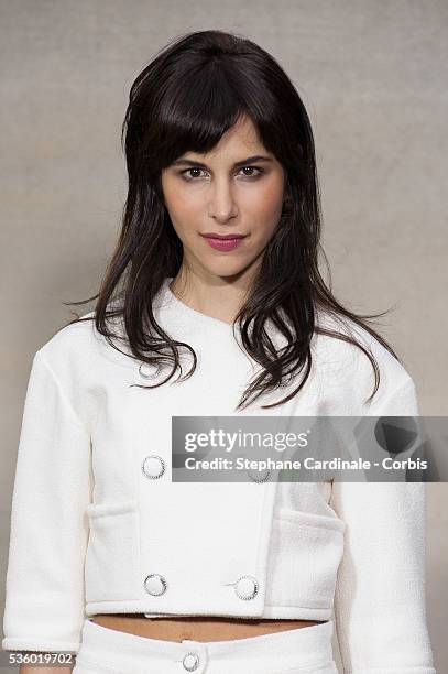 Caroline Sieber attends the Chanel show as part of the Paris Fashion Week Womenswear Spring/Summer 2015 on September 30, 2014 in Paris, France.