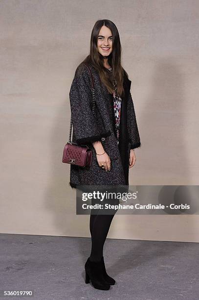 Melusine Ruspoli attends the Chanel show as part of the Paris Fashion Week Womenswear Spring/Summer 2015 on September 30, 2014 in Paris, France.