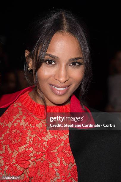 Ciara attends the Valentino show as part of the Paris Fashion Week Womenswear Spring/Summer 2015 on September 30, 2014 in Paris, France.