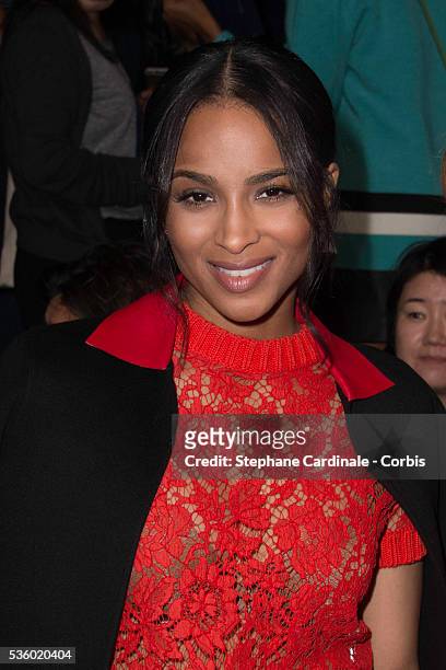 Ciara attends the Valentino show as part of the Paris Fashion Week Womenswear Spring/Summer 2015 on September 30, 2014 in Paris, France.