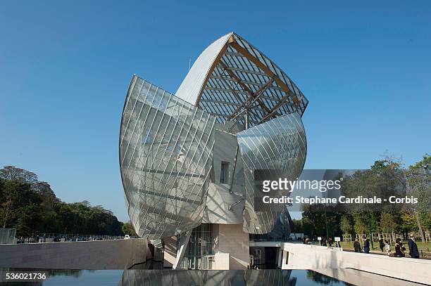 Illustration view of the Louis Vuitton Foundation during the Louis Vuitton show as part of the Paris Fashion Week Womenswear Spring/Summer 2015 on...