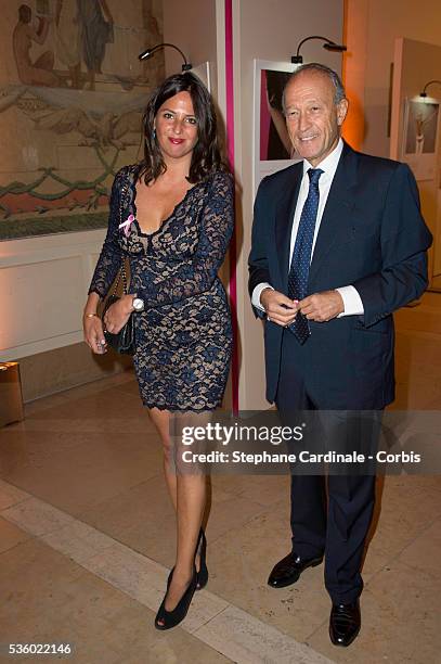 Thierry Gaubert and guest attend the 'Octobre Rose' Party Hosted By Estee Lauder at Palais de Chaillot on October 7, 2014 in Paris, France.