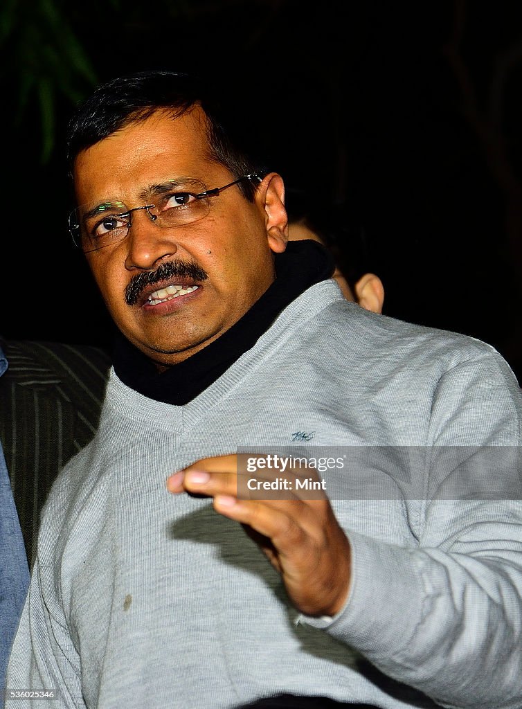 Delhi CM Arvind Kejriwal Addresses Media