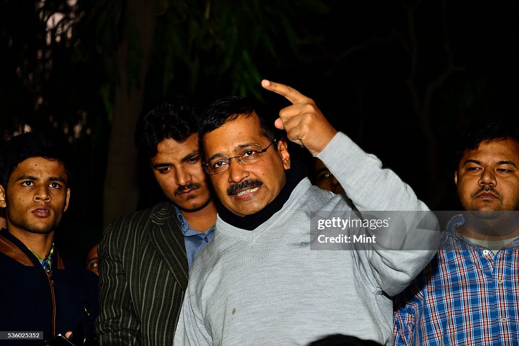 Delhi CM Arvind Kejriwal Addresses Media