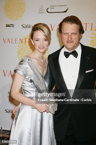Delphine Arnault with her boyfriend arrive at the Valentino's gala