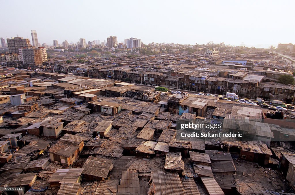 Dharavi Slum in Mumbai