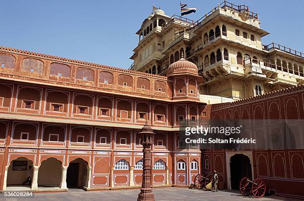 city palace of jaipur - jaipur city palace stock pictures, royalty-free photos & images