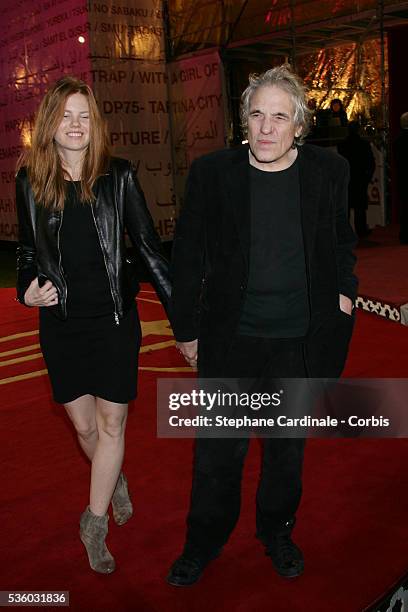 Director Abel Ferrara and guest attend the Tribute to Shinji Aoyama at the 7th Marrakech Film Festival in Morocco.