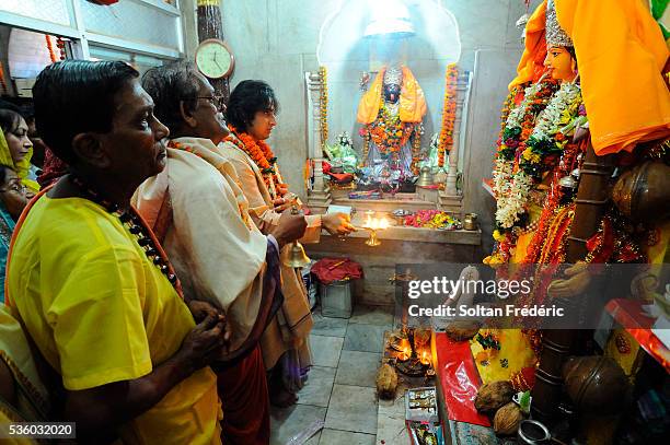 dussehra festival in jagdalpur - saraswati puja stockfoto's en -beelden