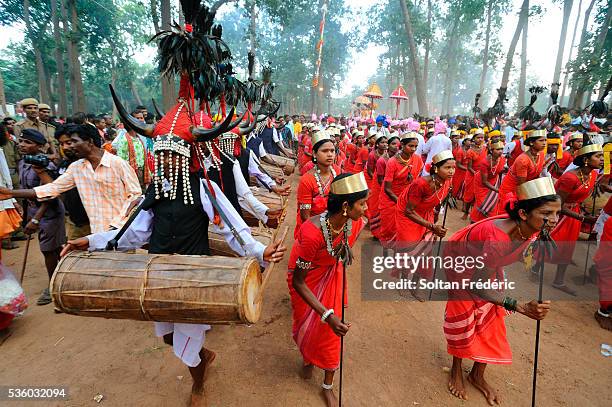 dussehra festival in jagdalpur - saraswati puja stock pictures, royalty-free photos & images