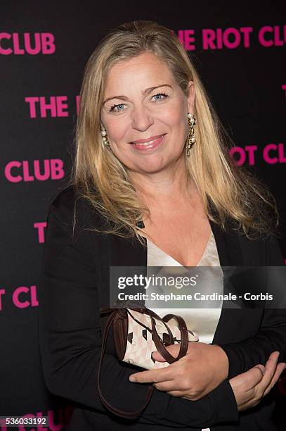 Lone Scherfig attends 'The Riot Club' Paris Premiere at Mk2 Bibliotheque on December 1, 2014 in Paris, France.