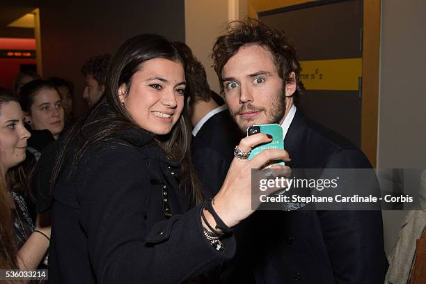 Sam Claflin attends 'The Riot Club' Paris Premiere at Mk2 Bibliotheque on December 1, 2014 in Paris, France.