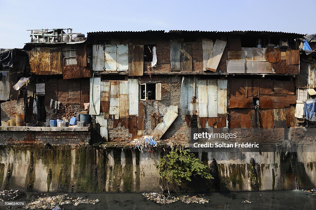 Dharavi Slum in Mumbai