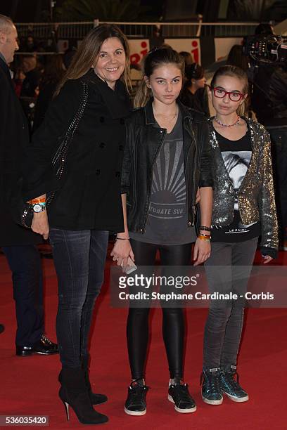 Veronika Loubry and guest attend the '16th NRJ Music Awards 2014' ceremony at Palais des Festivals on December 13, 2014 in Cannes, France.