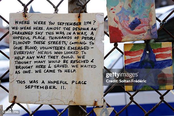 memorial near ground zero - ground zero stock pictures, royalty-free photos & images