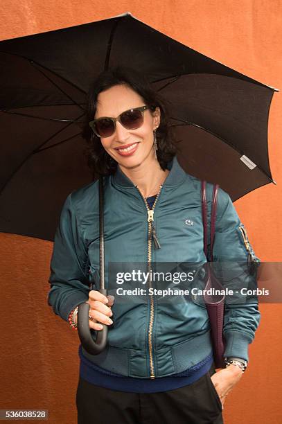 Geraldine Maillet attends day ten of the 2016 French Open at Roland Garros on May 31, 2016 in Paris, France.