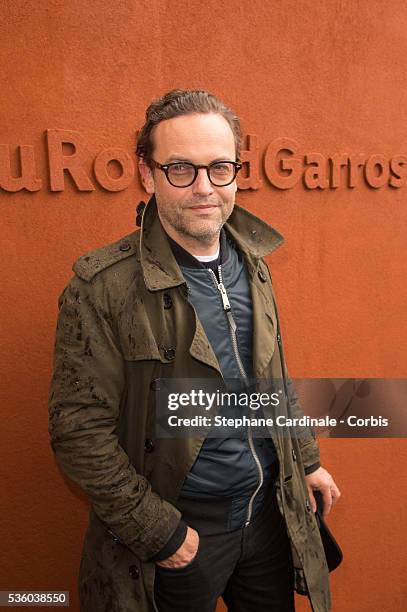 Actor Patrick Mille attends day ten of the 2016 French Open at Roland Garros on May 31, 2016 in Paris, France.