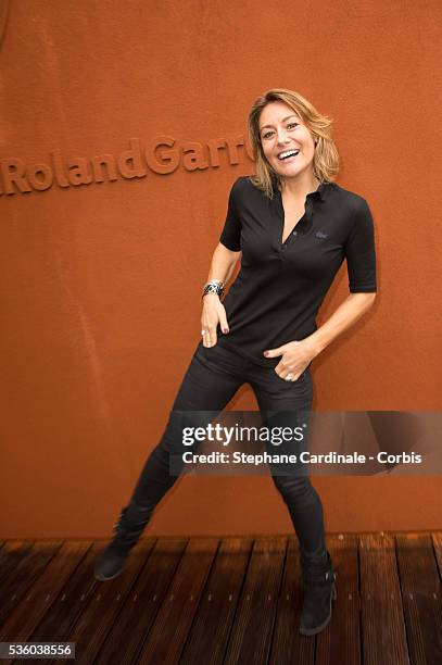 Actress Shirley Bousquet attends day ten of the 2016 French Open at Roland Garros on May 31, 2016 in Paris, France.