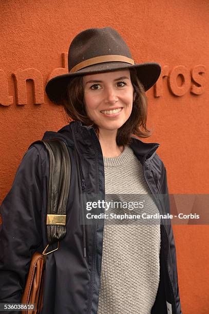 Actress Louise Monot attends day ten of the 2016 French Open at Roland Garros on May 31, 2016 in Paris, France.