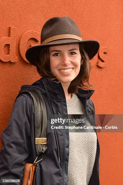 Actress Louise Monot attends day ten of the 2016 French Open at Roland Garros on May 31, 2016 in Paris, France.