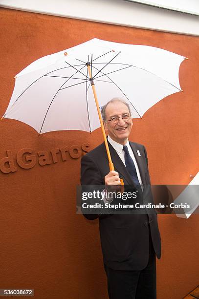 Denis Masseglia attends day ten of the 2016 French Open at Roland Garros on May 31, 2016 in Paris, France.