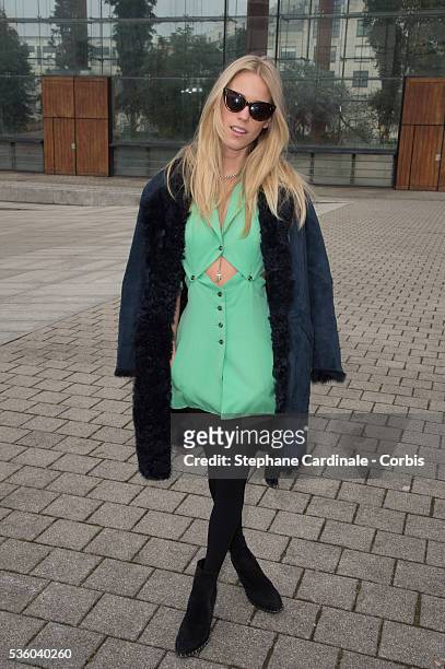 Mary Charteris attends the Louis Vuitton Menswear Fall/Winter 2015-2016 show as part of Paris Fashion Week on January 22, 2015 in Paris, France.