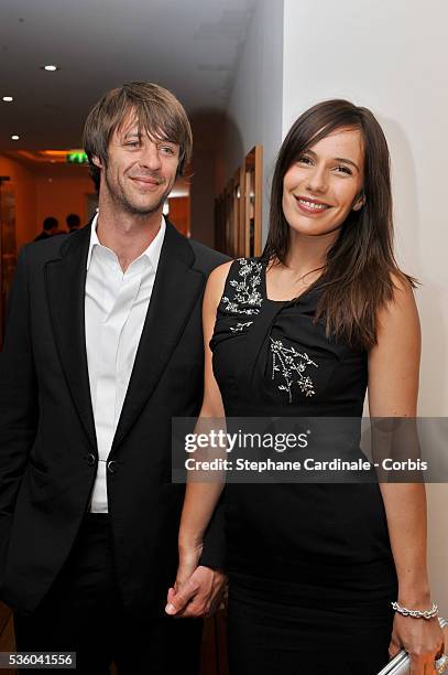 Zoe Felix and Benjamin Rolland at the Dior Party during the 61st Cannes Film Festival.