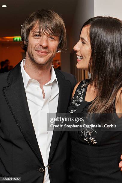 Zoe Felix and Benjamin Rolland at the Dior Party during the 61st Cannes Film Festival.