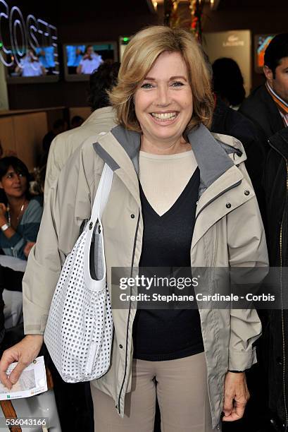 Catherine Alric at Roland Garros Village in Paris.