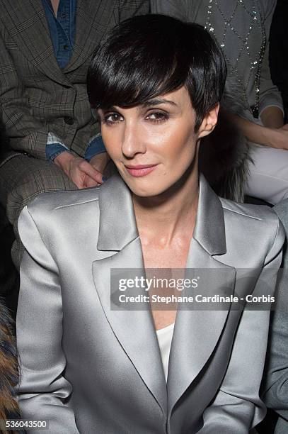 Paz Vega attends the Giorgio Armani Prive show as part of Paris Fashion Week Haute Couture Spring/Summer 2015 on January 27, 2015 in Paris, France.