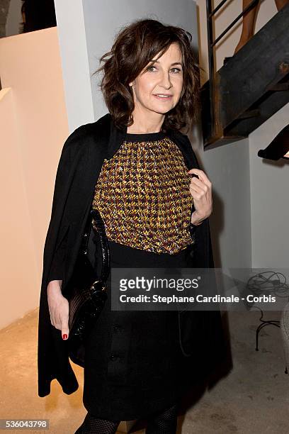 Valerie Lemercier attends the Launch Elie Top 'Haute Joaillerie Fantaisie' Collection on January 27, 2015 in Paris, France