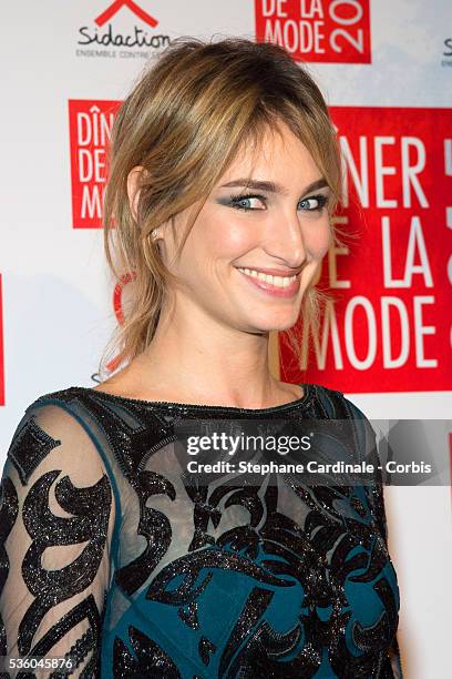 Pauline Lefevre attends the Sidaction Gala Dinner 2015 at Pavillon d'Armenonville on January 29, 2015 in Paris, France.