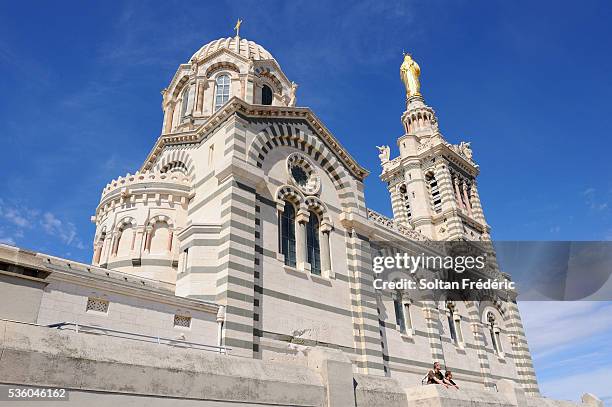 the city of marseille - notre dame de la garde marseille stock pictures, royalty-free photos & images