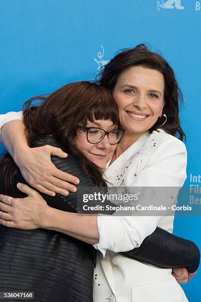 Director Isabel Coixet and actress Juliette Binoche attend the 'Nobody Wants the Night' photo call during the 65th Berlinale International Film...