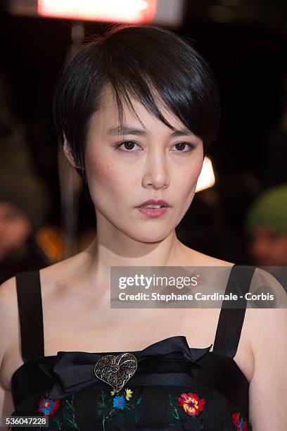 Actress Rinko Kikuchi attends the 'Nobody Wants the Night' Opening Night premiere during the 65th Berlinale International Film Festival at Berlinale...