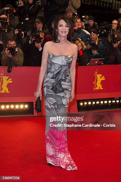 Actress Iris Berben attends the 'Nobody Wants the Night' Opening Night premiere during the 65th Berlinale International Film Festival at Berlinale...