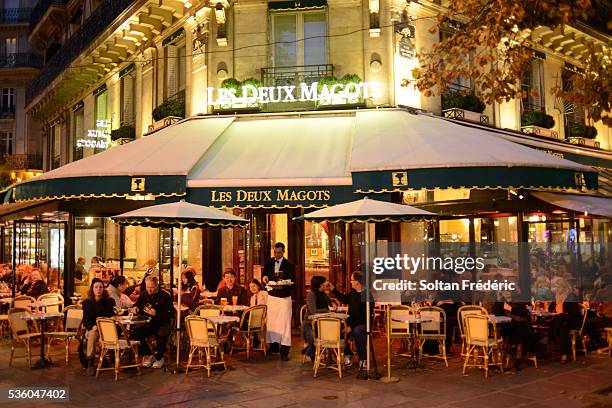 the saint-germain-des-prés area in paris - barrio saint germain des prés fotografías e imágenes de stock