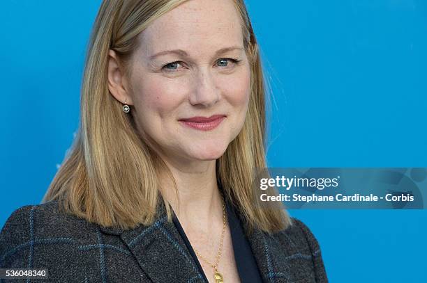 Laura Linney attends the 'Mr. Holmes' photocall during the 65th Berlinale International Film Festival at Grand Hyatt Hotel on February 8, 2015 in...