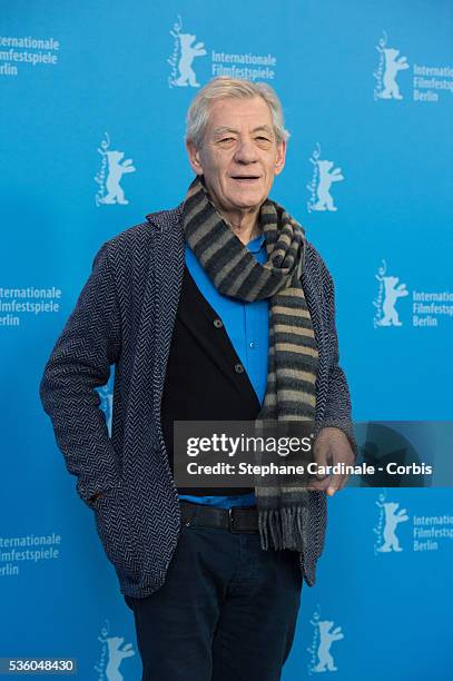 Sir Ian McKellen attends the 'Mr. Holmes' photocall during the 65th Berlinale International Film Festival at Grand Hyatt Hotel on February 8, 2015 in...