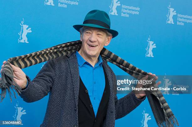 Sir Ian McKellen attends the 'Mr. Holmes' photocall during the 65th Berlinale International Film Festival at Grand Hyatt Hotel on February 8, 2015 in...